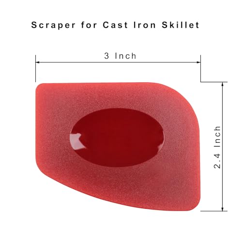 Professional Food Scraper Pan Scraper, Sturdy Grill Pan Cleaning Scraper, Multi-Use Food Scrapper for Kitchen & Grilling
