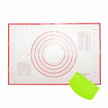 Large 24" x 16" Silicone Baking Mat | Non-Slip Pastry & Dough Mat with Dough scraper | Ideal for Rolling Out Pie Crusts, Fondant, and More | Oven-Safe Silicone Liner (24''L X 16''W) - size: 24"L x 16"W