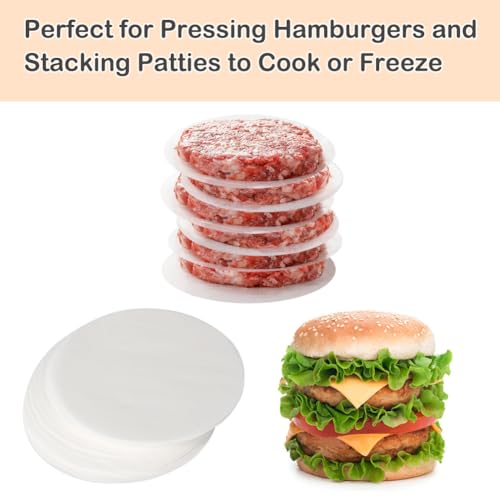 BYKITCHEN 220pcs 6 Inch Parchment Paper Rounds for Cake Pan, Burger Press - size: 6 INCH
