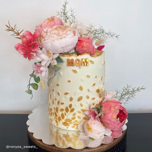 Lacupella Cake Decorating Stencil for Tall Buttercream Cake, Royal Icing, Ganache, Paint, Airbrush (Float) - style: FLOAT