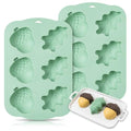 Fall Acorns & Maple Leaf Silicone Mold, 2Pcs/6-Cavity