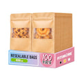 100 PCS Resealable Bags for Small Business, Trail Mix Bags | 4x6in - color: Yellow, size: 4x6in