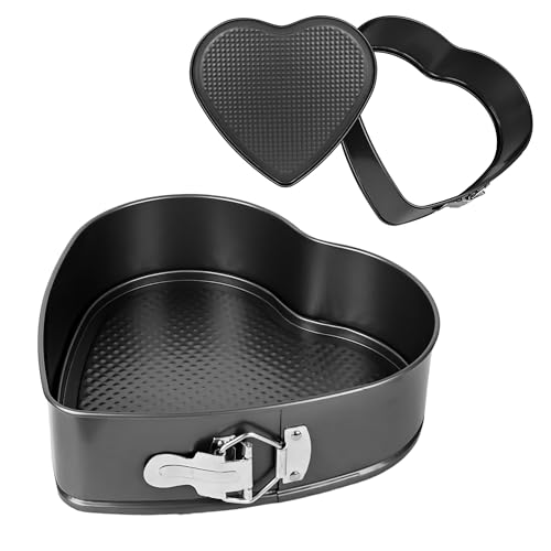 2 Pcs Heart Shaped Springform Pan 7/9 Inch