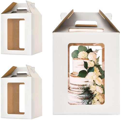 12x12x14 Inch Tall Cake Boxes for Tier Cakes,Large Tiered Cake Box,2Pack - color: 12×12×14in-2pack