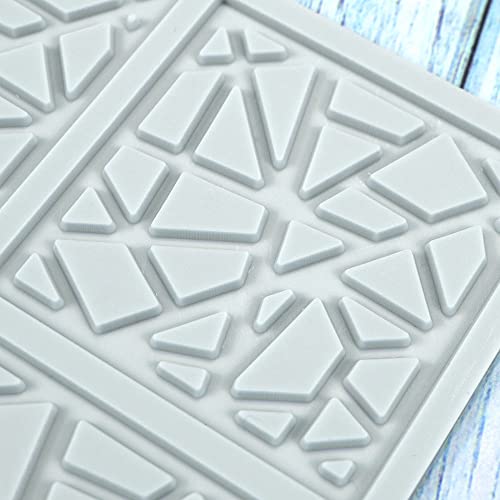 3D Hollow Geometric Silicone Mold Resin Casting Molds for Candle Soap - size: G_8.28*5.6*0.08inch