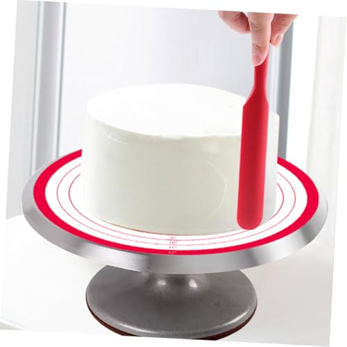 Silicone Kneading Mat Set 30 cm Red Round