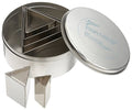 Ateco 6 pc Stainless Steel Triangle Cutter Set - size: Plain Edge, style: Triangle (6 pcs)