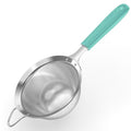 U-Taste Fine Mesh Strainer, 18/8 Stainless Steel Sieve 30 Mesh, M/Aqua Sky - color: (1) Aqua Sky, size: M-4.73in