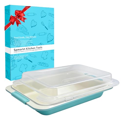 9x13 Baking Pan with Lid, Aluminized Steel, Silicone Handles