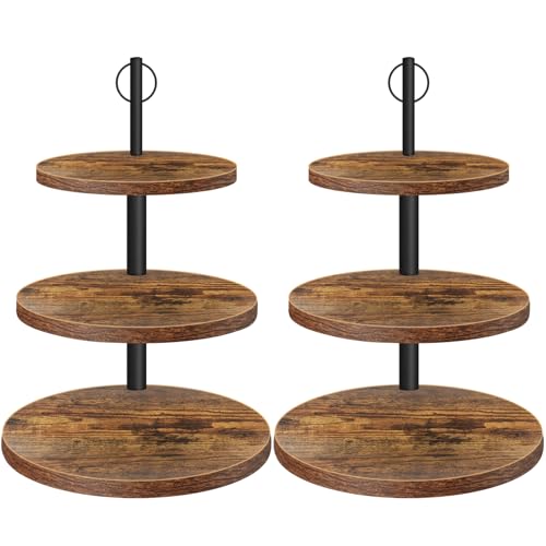 Cupcake Stand, 3 Tier Cake Stand Rustic Dessert Table Display Set, 2 Pack