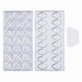 Pack of 2 Chocolate Candy Mold PC Polycarbonate Chocolate Making Mould with Scraper(Water Drop+Lip) - color: Water Drop+Lip