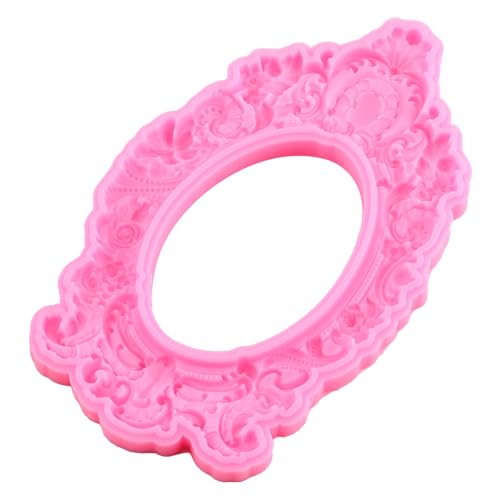 Mujiang Baroque Frame Silicone Mold Photo Frame Fondant Molds Set Of 2 - color: Style D