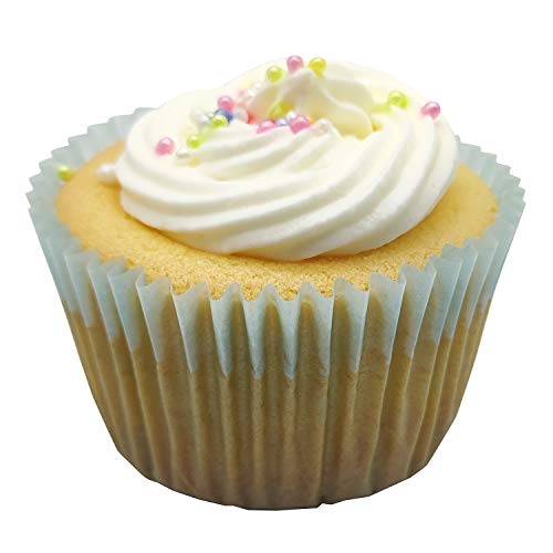 Premium Blue Greaseproof Cupcake Liners Muffin Paper Baking Cups Standard Sized, 100-Count - color: Blue