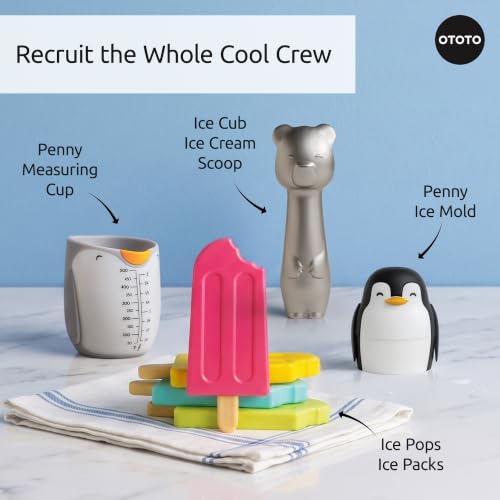 OTOTO Penny Penguin Ice Ball Maker, Sphere Ice Mold - White Elephant Gifts