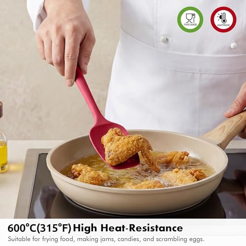 Silicone Spatula Set, 600ºF Heat Resistant, 2Pcs, Multicolor 2 - color: Multicolor2