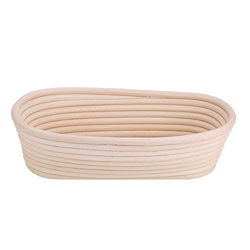 Oval Banneton Proofing Basket 28 x 14 x 8 cm Handmade Cane