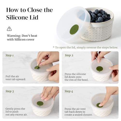 DOWAN Ramekins Oven Safe with Lids 8 oz, Charcuterie Boards Bowls Set for Creme Brulee, Souffle, Dipping Sauces, Custard Cups Ceramic Food Storage Containers, Set of 6, Beige - size: 8 oz