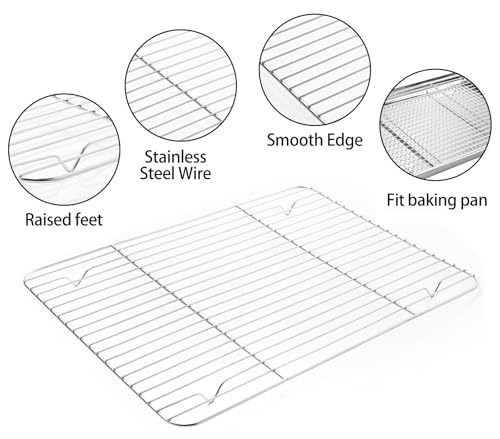 M MCIRCO Baking Sheet with Cooling Rack, Baking Mat Set, Set of 9 - size: 9pcs