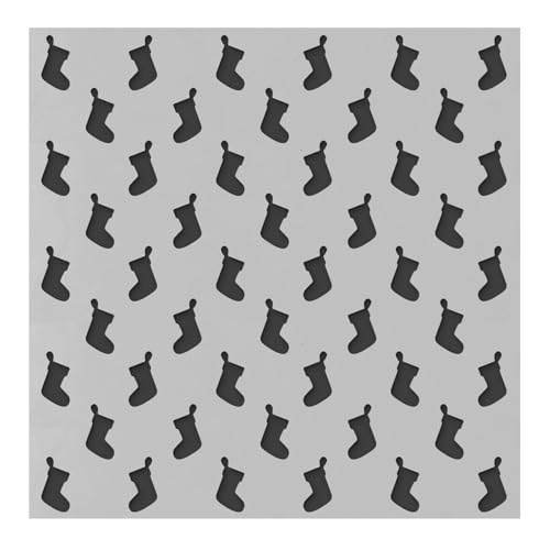 PA Essentials Stencil Stocking Pattern for Painting on Wood, Canvas, Paper, Fabric, Wall and Tile, Reusable DIY Art and Craft Stencils for Painting, 6"x6" Inches - color: Stocking