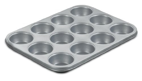 Cuisinart Chef's Classic Nonstick Bakeware 12-Cup Muffin Pan, Silver - color: Muffin Pan, size: 12-Cup