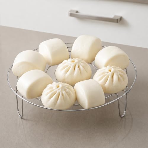 Round Steamer Rack and Cooling Rack, 7.8 Inch Heavy Duty Stainless Steel