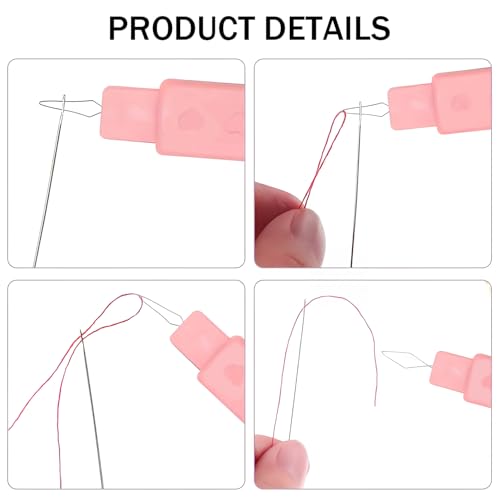 Needle Threader,2 in 1 Needle Threaders for Hand Sewing,Seam Ripper for Sewing,Automatic Needle Threader for Hand Sewing,Embroidery,Cross-Stitch Crafts