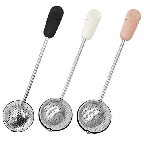 Stainless Steel Powdered Sugar Shaker Duster Flour Sifter Powder Duster Baking Powder Sifters for Baking Tools (Pink) - color: Pink