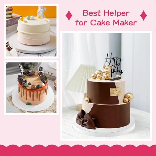 4 Pack Cake Boards 12 Inch Round 1/2 Inch Thick White Cake Drums Cake Base - style: 12 Inch 4 Pieces White