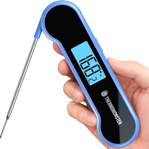 0.5 Sec Instant Read Meat Thermometer Digital for Cooking, Blue - color: Blue