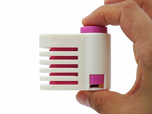 Yorwe 2PCS Cake Slicer Leveler, 5 Layers Bread & Toast Cutter (Rose Red) - color: Rose Red