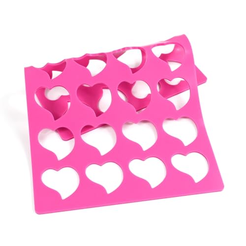 mostsom 3D Hollow Out Lace Mold Love Heart Shape Silicone Mould Lace Pad Exquisite Cake Decorating Grade Craft Mat Fondant Food Lace Cake 3D Mold Baking Sugar Paste Pastry Tools (E_ Love Heart) - size: E_ Love Heart