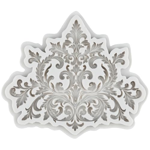 Baroque Style Silicone Molds Curlicues Scroll Lace Fondant Mold - color: Style ZQ