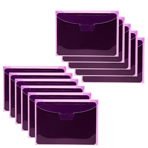 UNIMEIX 40 Pcs Magnetic Sheets for Die Storage Stamp and Die Storage Pockets Die Cut Storage for Card Making (20 Pcs Sheets+ 20 Pcs Bags,0.8 mm Thickness (Purple) - color: Purple