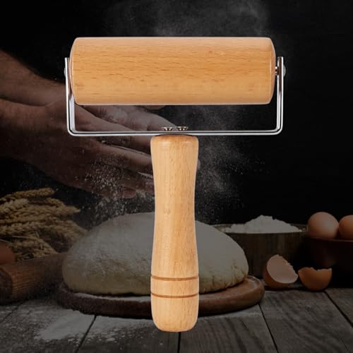 Small Rolling Pin, Pizza Dough Roller, Non Stick Wood Pastry Roller, Kitchen Wooden Rolling Pins for Baking Cooking Cookie Bread Tortilla Dumpling Fondant Clay (Style 3) - size: Style 3