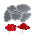 mostsom 2pcs/lot Cloud Shape Silicone Lollipop Mold Cake Decorating Supplies 3D Snack Tool Kitchen Tools Baking Tool (K_ Cloud) - size: K_ Cloud