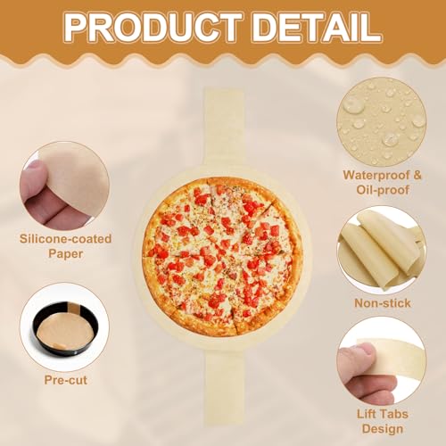 uxcell Parchment Paper Rounds 4" Brown 40 Sheets - color: Brown, size: 3.9"
