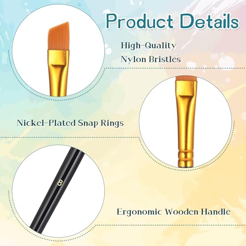 6 PCS Food Paint Brushes, Cake Painting Brushes Set