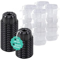 O'CREME Mini Cake Pan with Container, Non-Stick Silicone, 50 Pack - size: Mini Cake Pan and Container Set