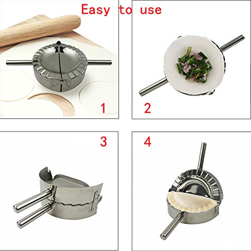 Stainless Steel Dumpling Maker, 5" Goya Empanada Press Mold XL