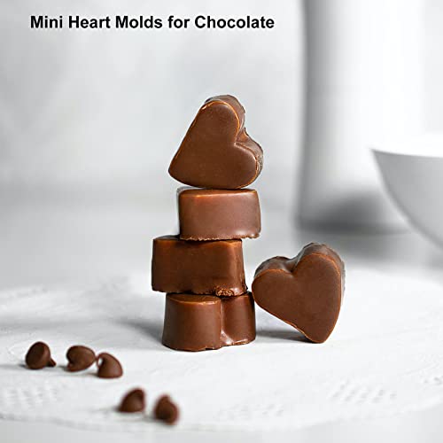 Mini Heart Silicone Mold, 150 Cavities - color: Love Shape