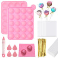 402Pcs Cake Pop Mold Kit with Stick, 20 Cavity Silicone Cake Pop Maker