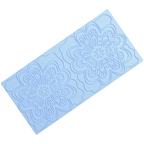 6 Packs Fondant Impression Mat Fondant Texture Mats Clay Mold Set Lace Embossing Mat Fondant Cake Embossed Impression Sheets for Cake Decorating - style: Style Two
