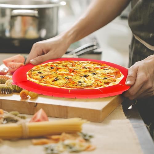 URBEST Adjustable Pie Crust Shield Silicone Pie Protector, Pie Ring Crust Bake Protector Pie Cover,Pie Accessories Kitchen Gadget for Baking Pizza Pie Tools, Fits 8 to 11 Inch Pie Pans