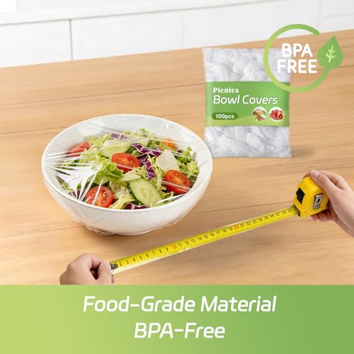 Reusable Plastic Bowl Covers for Bread Proofing, Food Storage, Shower Cap