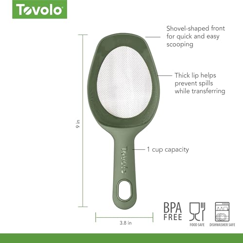 Tovolo Scoop and Sift 1 Cup Flour Sifter for Baking, Thyme - color: Thyme