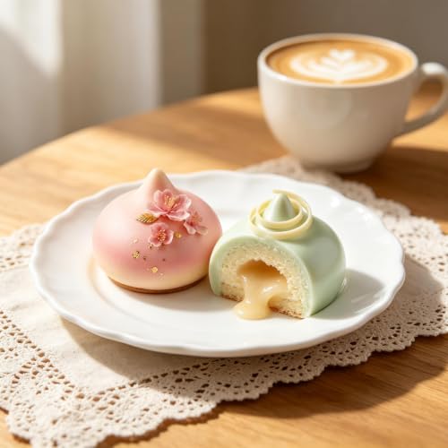3D Small Peach-shaped Silicone Molds for French Dessert, Chocolate, Candy - color: Black-R0244