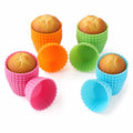Bakerpan Silicone Mini Cupcake Liners - 24 Pack Non-Stick Muffin Cups