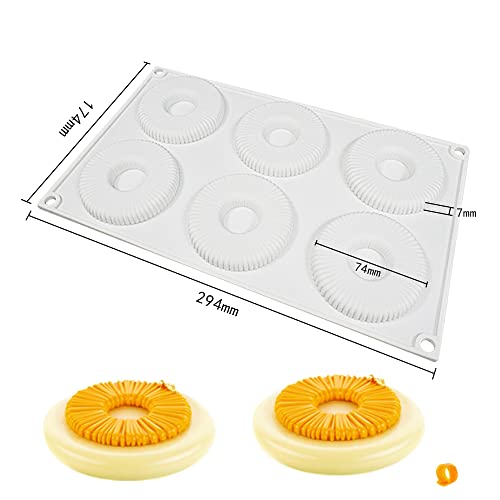 Mostsom Silicone Baking Mold, Kitchen Donut Pan for Non-Stick Doughnuts, BPA Free, Donut Molds - size: Doughnut H