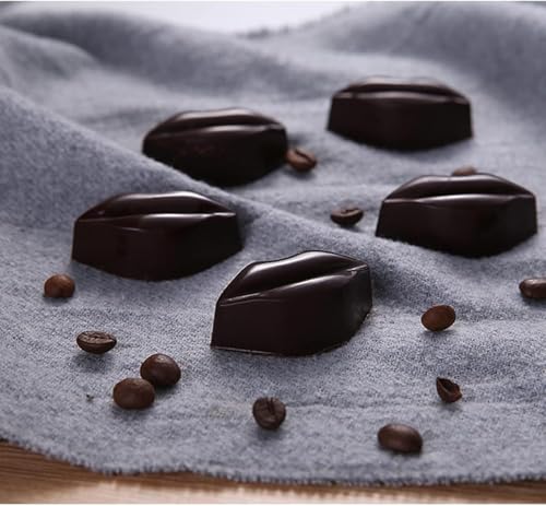 Chocolate Candy Mold PC Polycarbonate Chocolate Making Mould with Scraper (Lip Shape) - color: Lip Shape