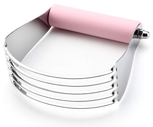 Spring Chef Large Dough Blender For Baking - Pro Pastry Blender - Pink - color: Pink Lemonade, size: 4" Large
